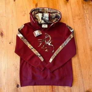Legendary Whitetails Women's Maroon Camo Hoodie